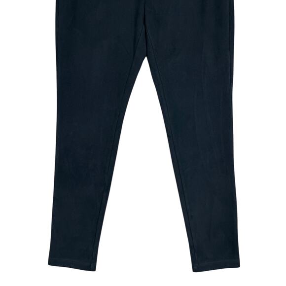 J. McLaughlin Lori Faux Suede Pull On High Waisted Legging Black Large Cozy Chic - Picture 5 of 10